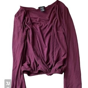 COPY - The 21 long sleeve crossover crop